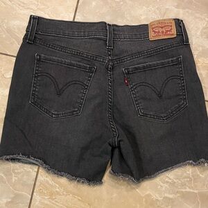 Levi's Women's Dark Gray Jean Shorts